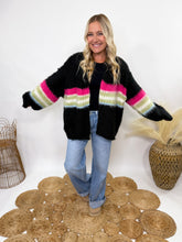 POL Colorful Striped Cardigan