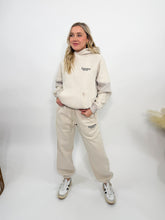 Cream Fleece-Lined Luxury Lounge Oversized Bmaes Hoodie